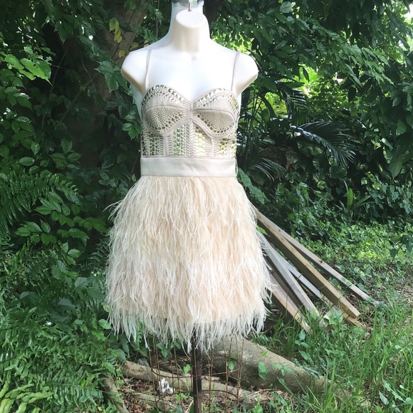 BeBe dress with feathers and studs - Picture 5 of 10